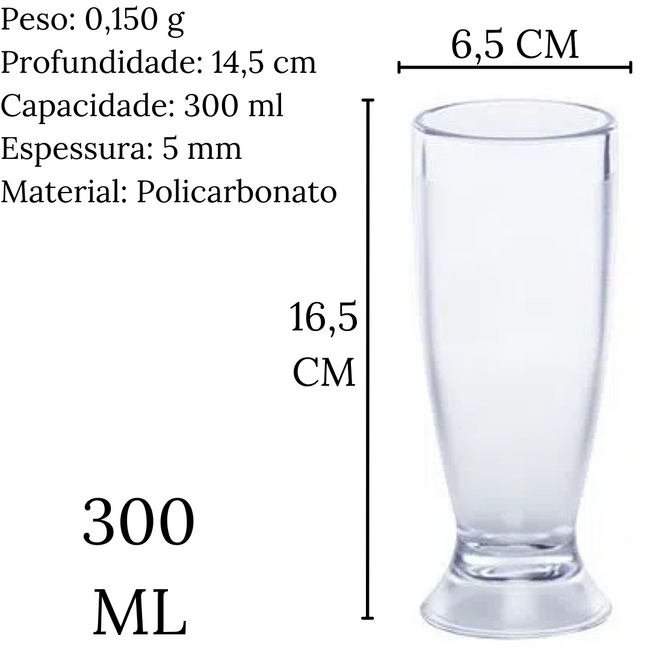 Copo Tulipa para Chopp em Policarbonato Main Image