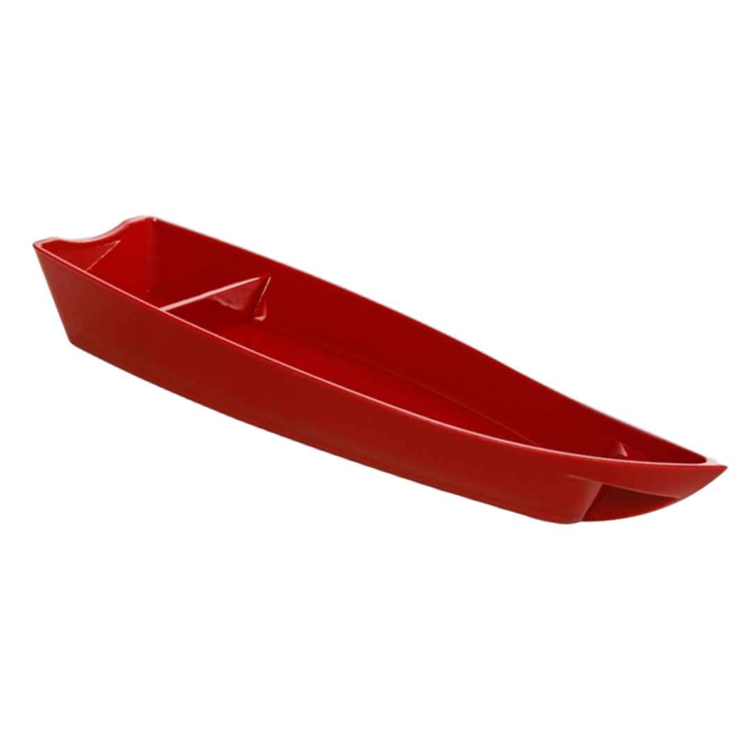 Barca Para Sushi Vermelha de Policarbonato 38cm - A Gourmet