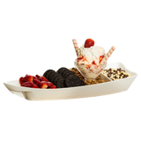 Barca Sushi e Açai P 600ML em Policarbonato Branca VemPlast