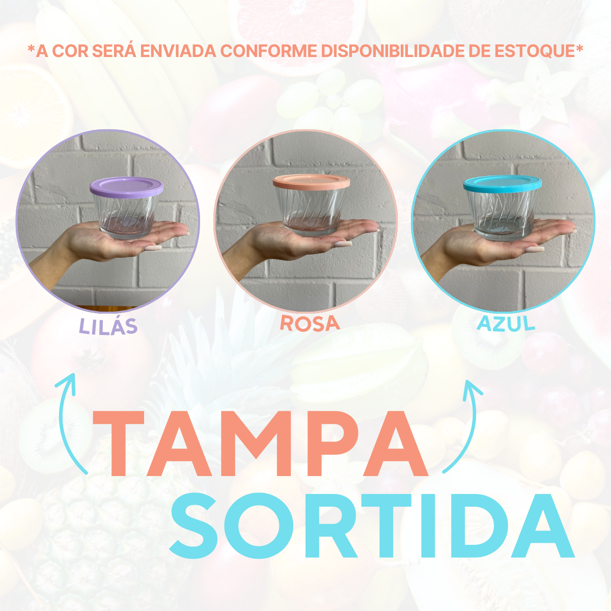 Tigela Amazon 350ml Tampa Sortida