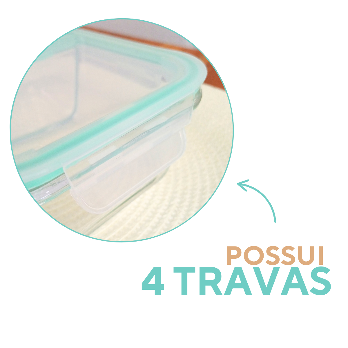 POTE HERMETICO VIDRO 2 DIVISORIAS