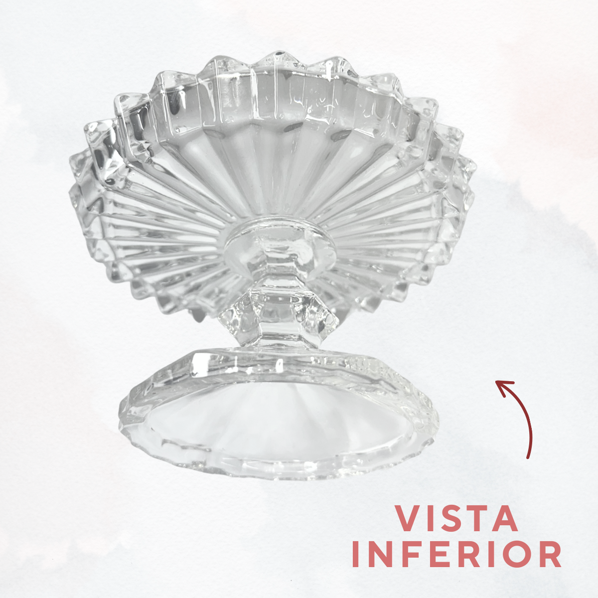 Prato cristal pequeno Servir