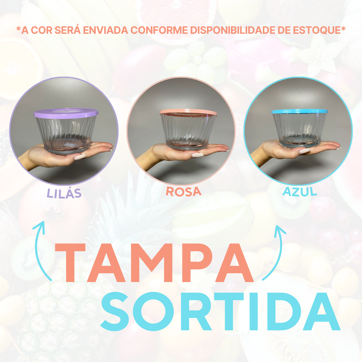 Tigela Amazon 670ml de Vidro Sortida