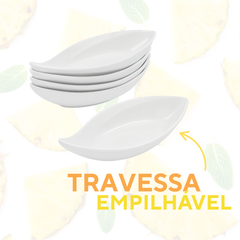 Travessa Folha Melamina 18,8cm