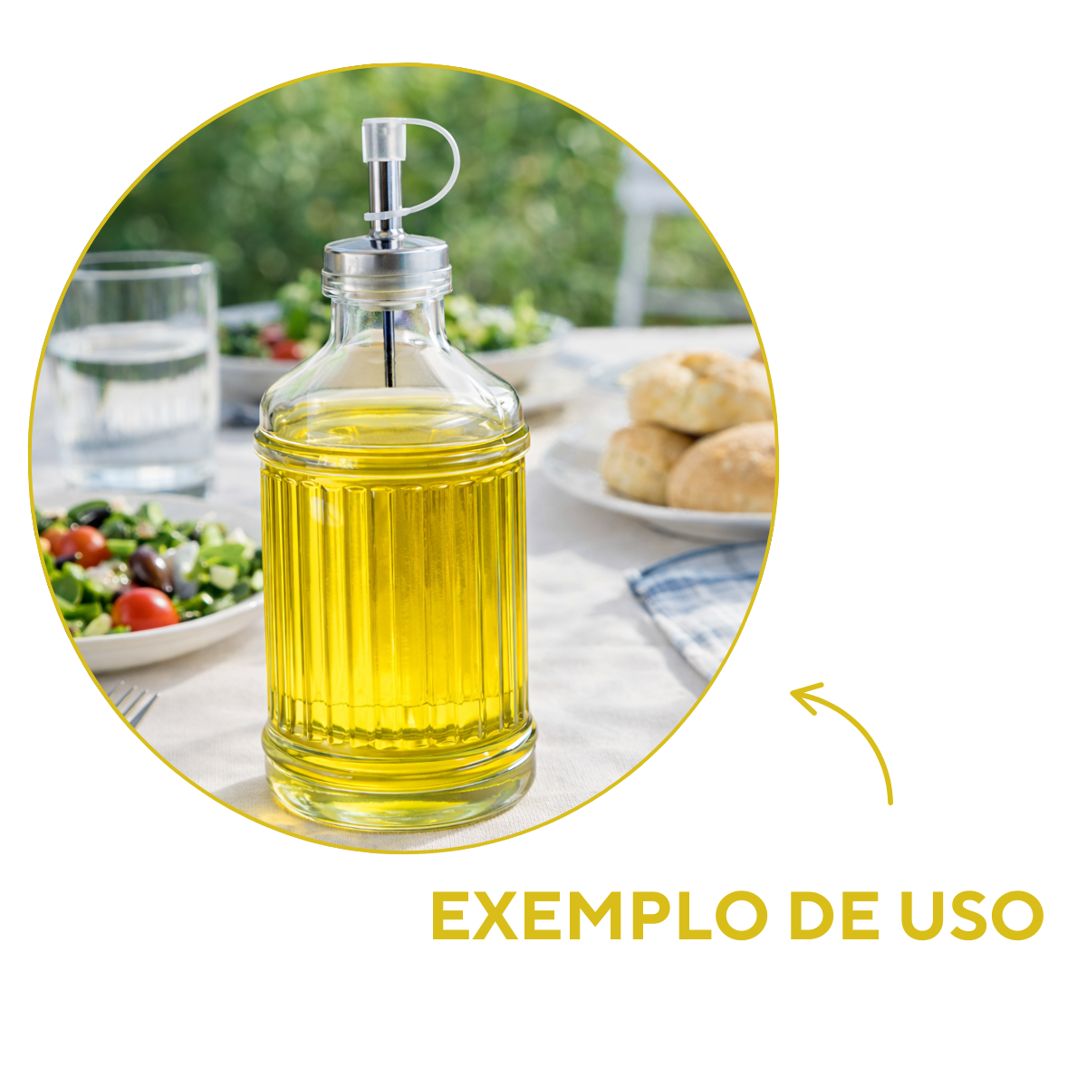 Galheteiro Vidro 500ml C/ Dosador