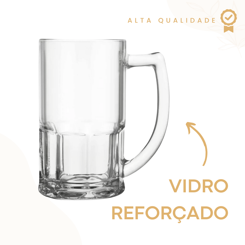 Caneca de Vidro Jade 340ml - A Gourmet