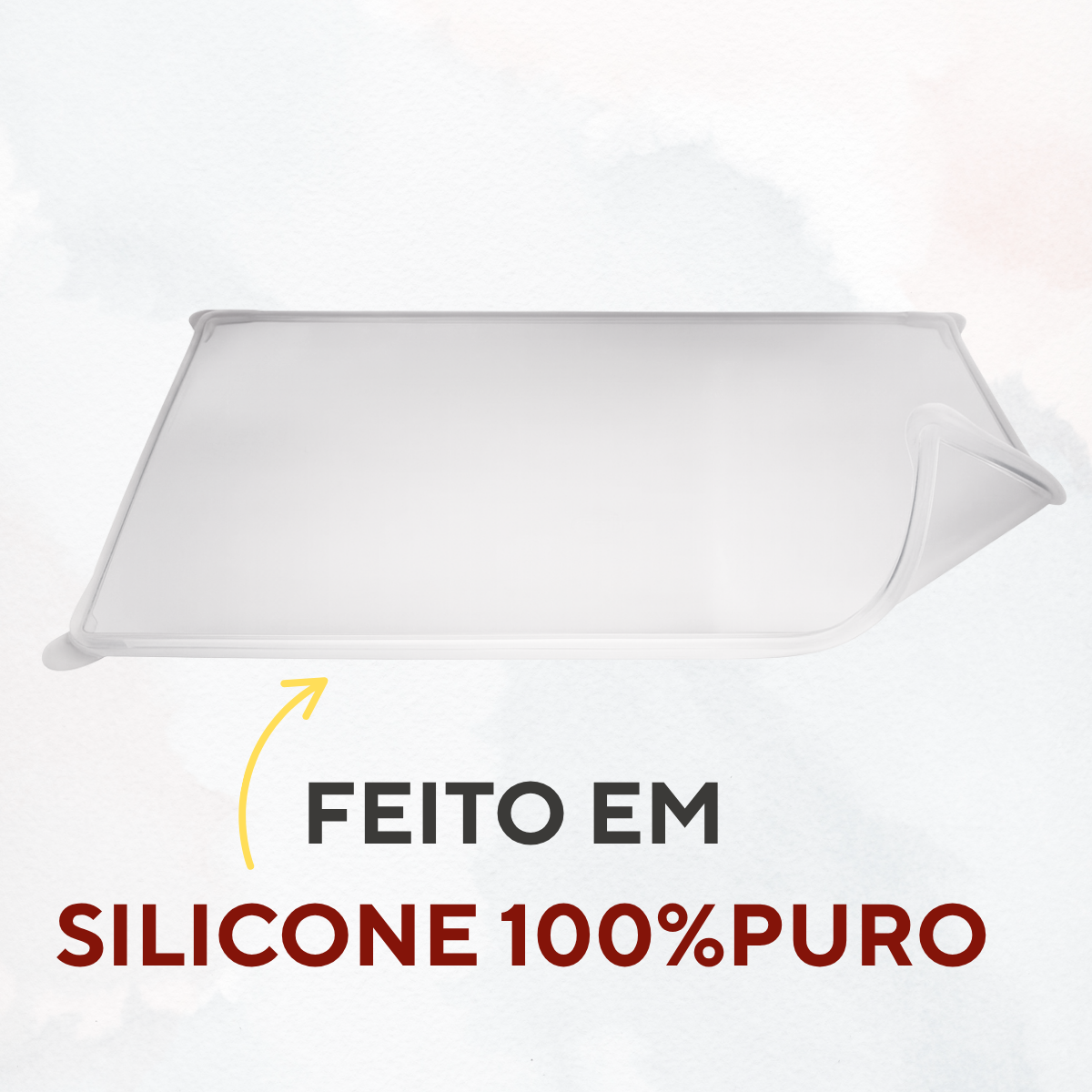 Tampa cuba Retangular 1/1 Silicone