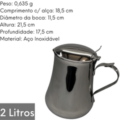 Jarra Para Agua Egeus em Aço Inox - A Gourmet