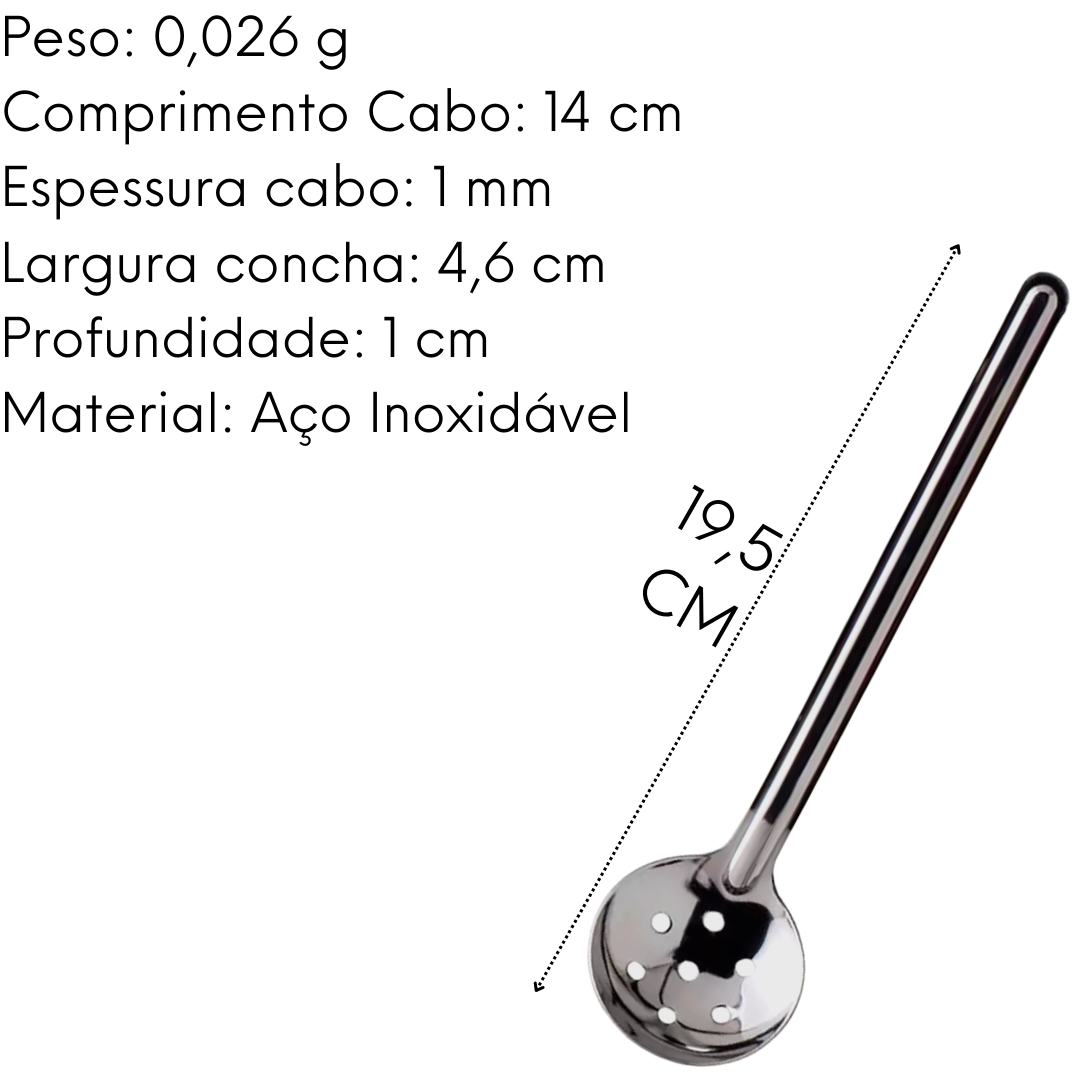 Colher Para Azeitonas em Aço Inox - A Gourmet