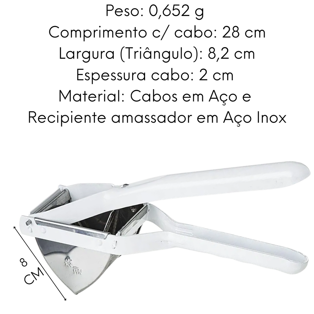 Espremedor Triangular Para Legumes - A Gourmet