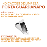 Porta Guardanapo Aço Inox Servir