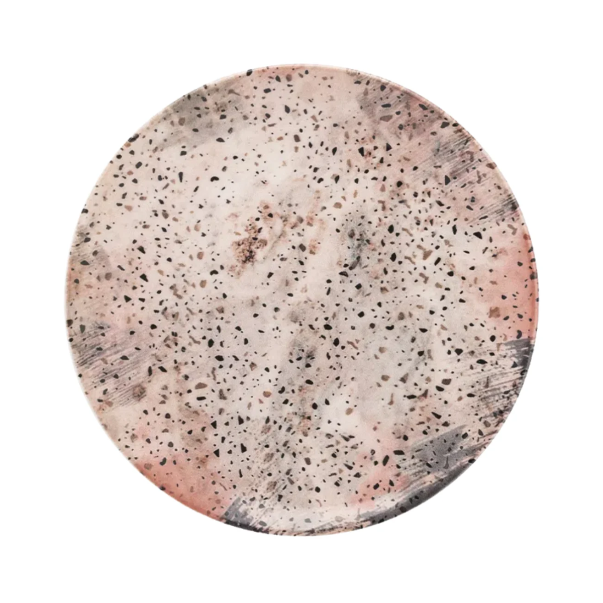 Prato Sobremesa Ceramica Terrazzo 19cm Oxford