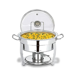 Rechaud Inox C/ Tampa E Fogareiro 5l Hotel GP
