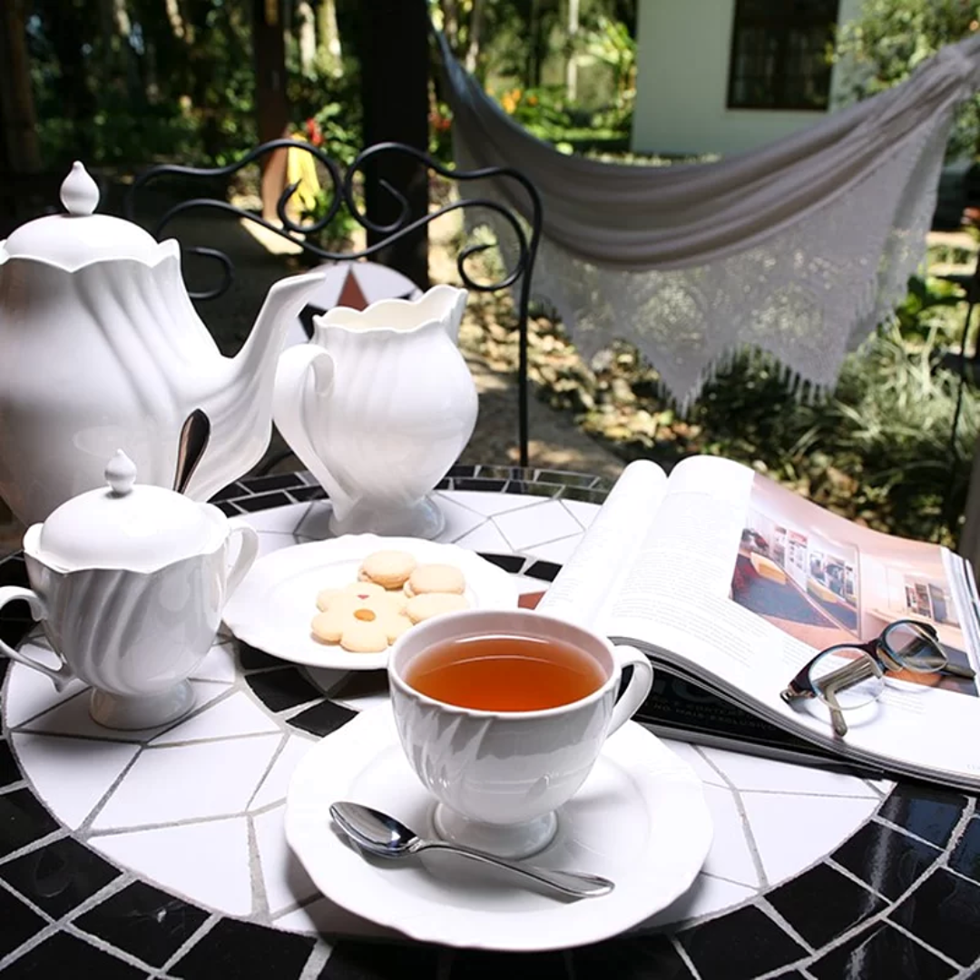 Xicara de Chá Com Pires Soleil Branco 200ml Oxford