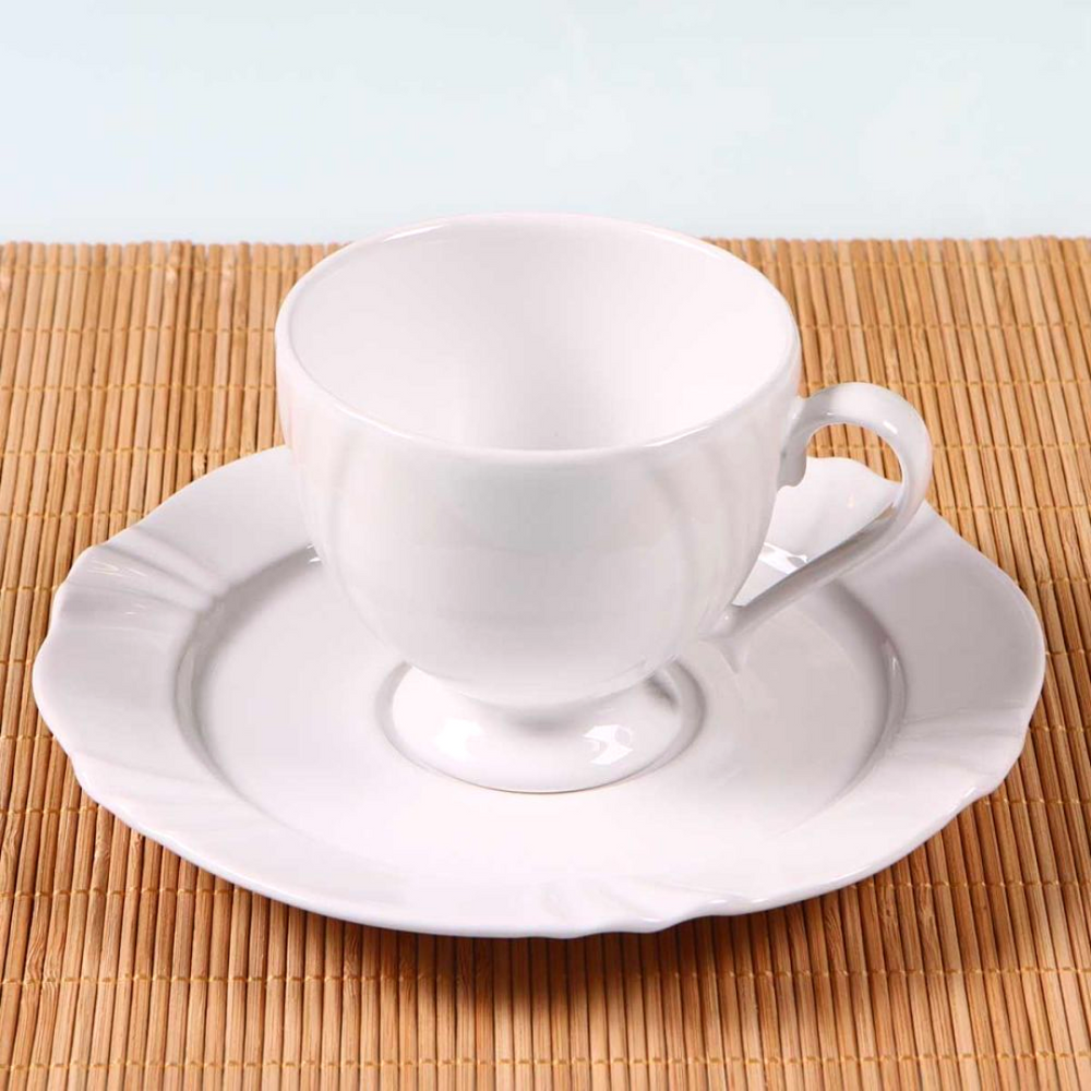 Xicara de Chá Com Pires Soleil Branco 200ml Oxford