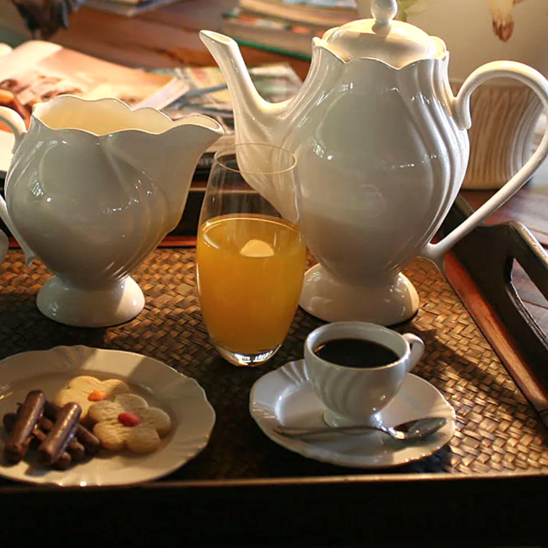 Xicara de Café Com Pires Soleil Branco 75ml Oxford