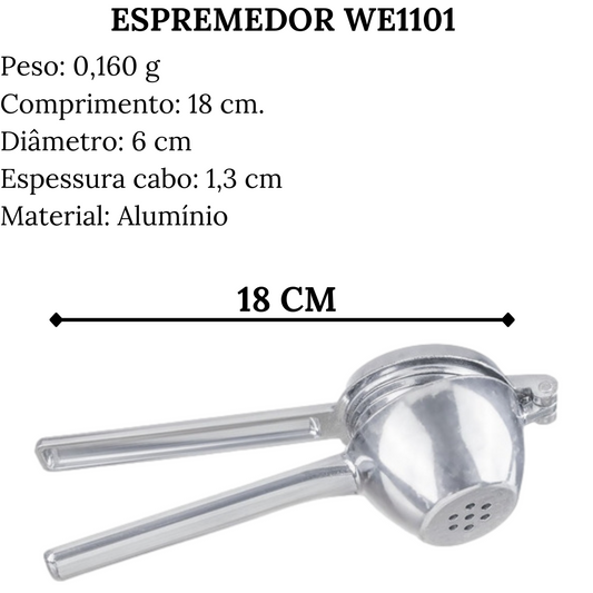 Espremedor de Limão Polido 18cm