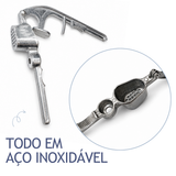 Espremedor de alho aluminio