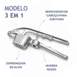 Espremedor de alho aluminio