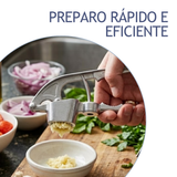 Espremedor de alho aluminio
