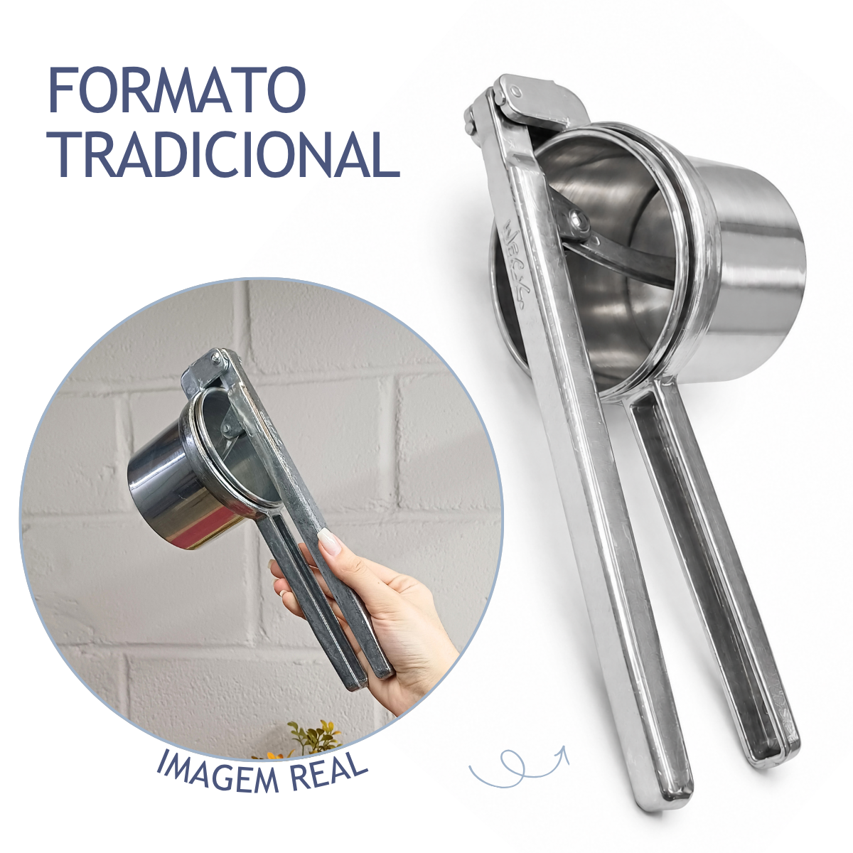Amassador de Batata Profissional Aluminio