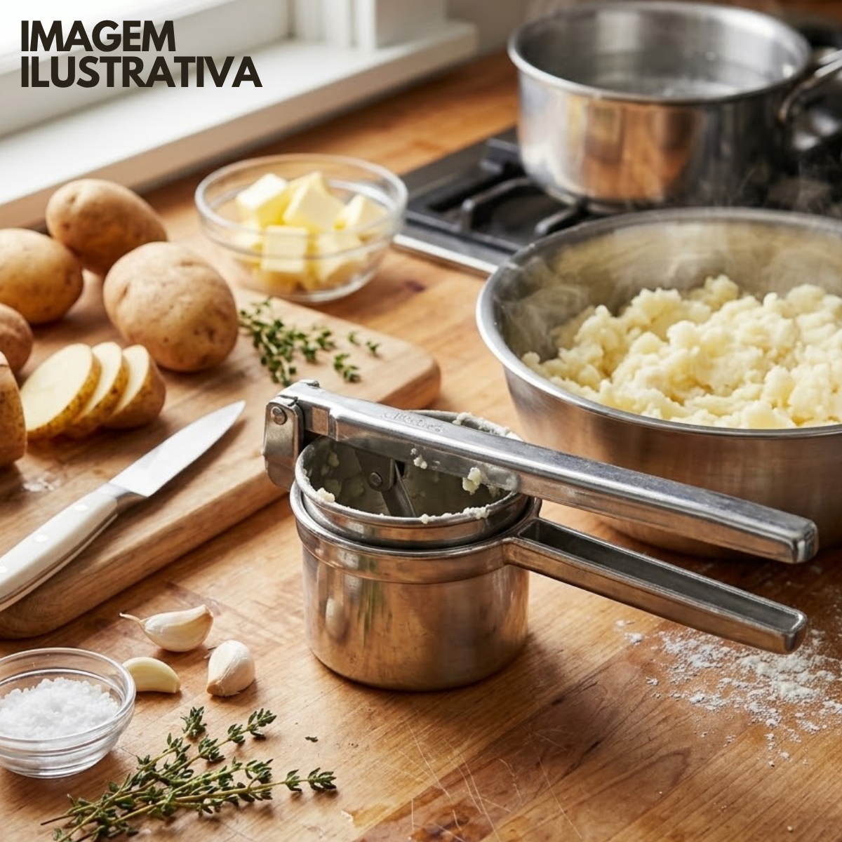 Amassador de Batata Profissional Aluminio