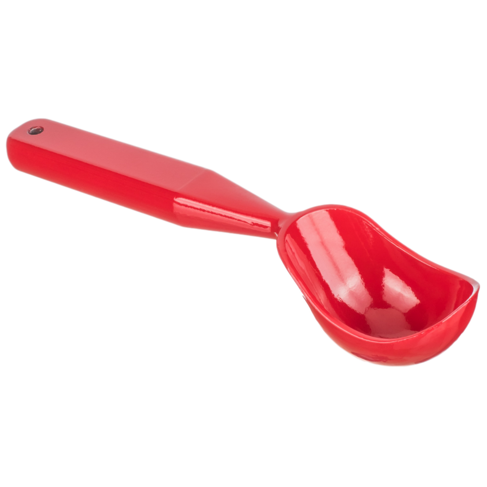 Colher de Sorvete Vermelha em Aço Inox Weck