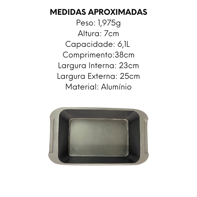 Assadeira Preta Retangular Weck 6,1L Main Image