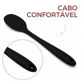 Colher Silicone 27cm Preto
