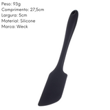 Espátula pão duro de Silicone Preta Weck