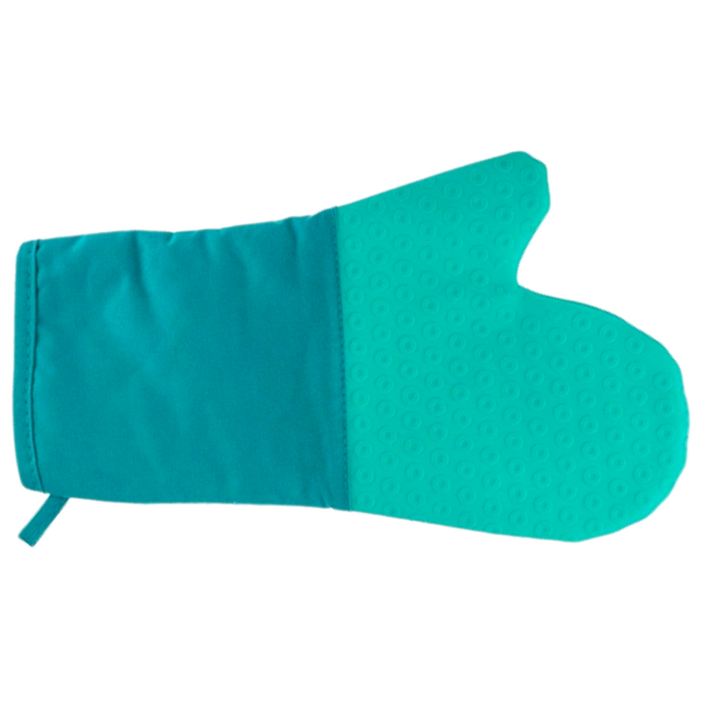 Luva Cozinha Silicone Algodão Verde C/ Proteção Térmica Weck Weck