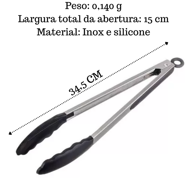 Pegador de Silicone e Aço Inox 34,5 cm Main Image