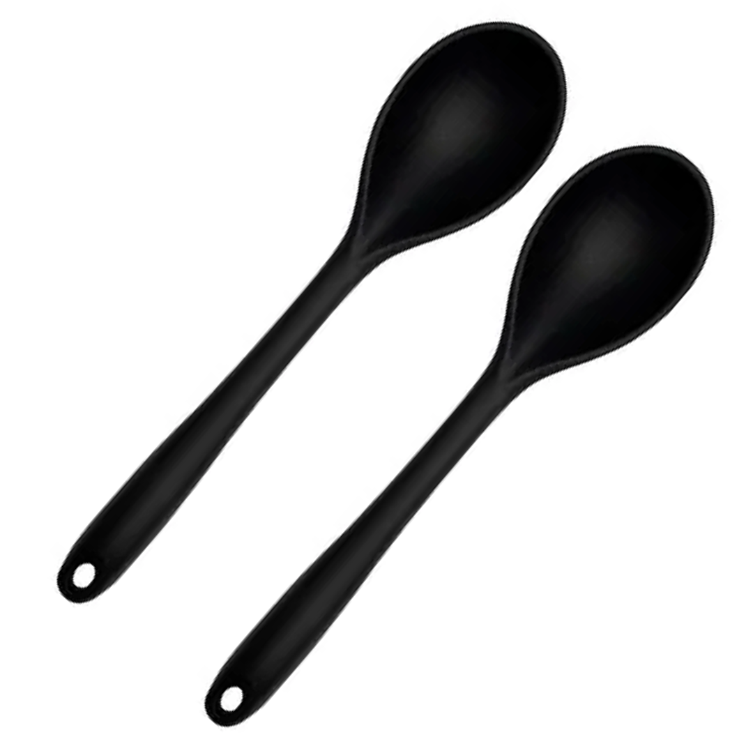Colher Profissional Silicone Preta 36cm Weck Weck