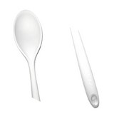 Colher Profissional Silicone de 45cm Branca Weck