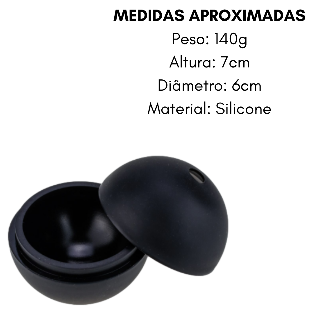 Forma de Gelo em Silicone Formato Redondo Weck