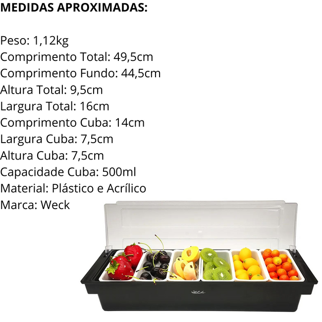 Porta Condimento Com 6 Divisórias Main Image