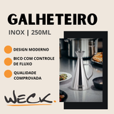 Galheteiro Weck em Aço Inox 250ml - A Gourmet