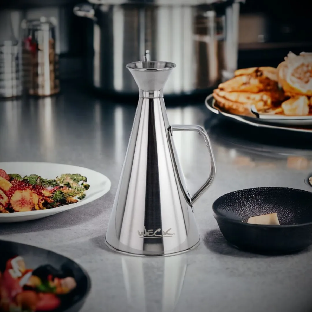Galheteiro Weck em Aço Inox 250ml - A Gourmet