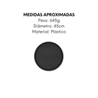 Bandeja Weck Redonda Antiderrapante 45cm - A Gourmet