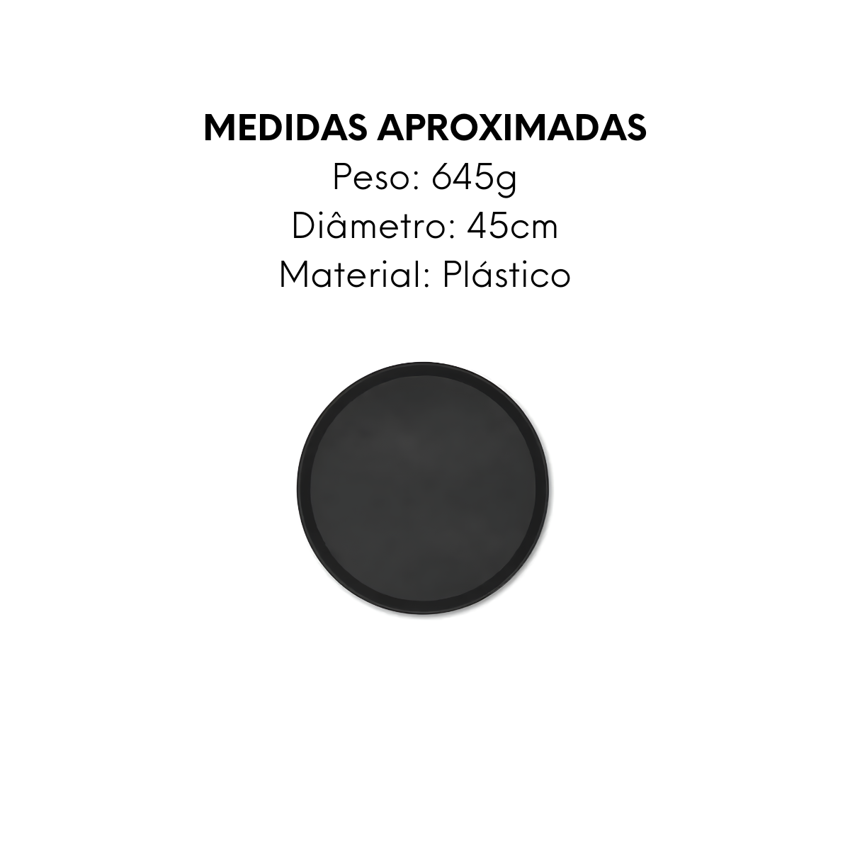 Bandeja Weck Redonda Antiderrapante 45cm - A Gourmet