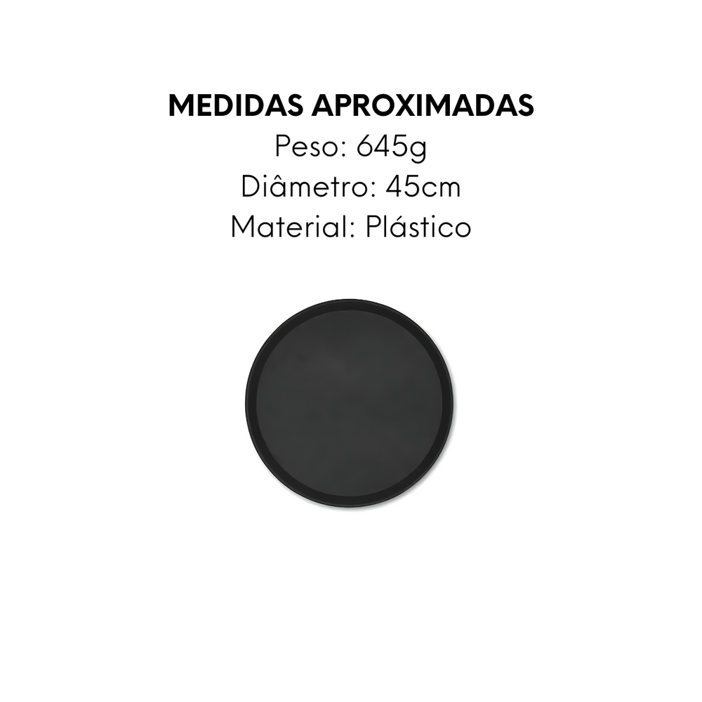 Bandeja Weck Redonda Antiderrapante 45cm - A Gourmet