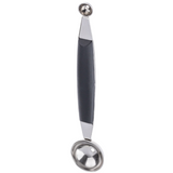 Boleador Duplo Aço Inox Cabo Preto Weck