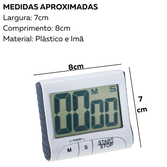 Timer Digital De Cozinha Com Imã