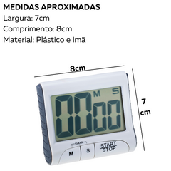 Timer Digital De Cozinha Com Imã