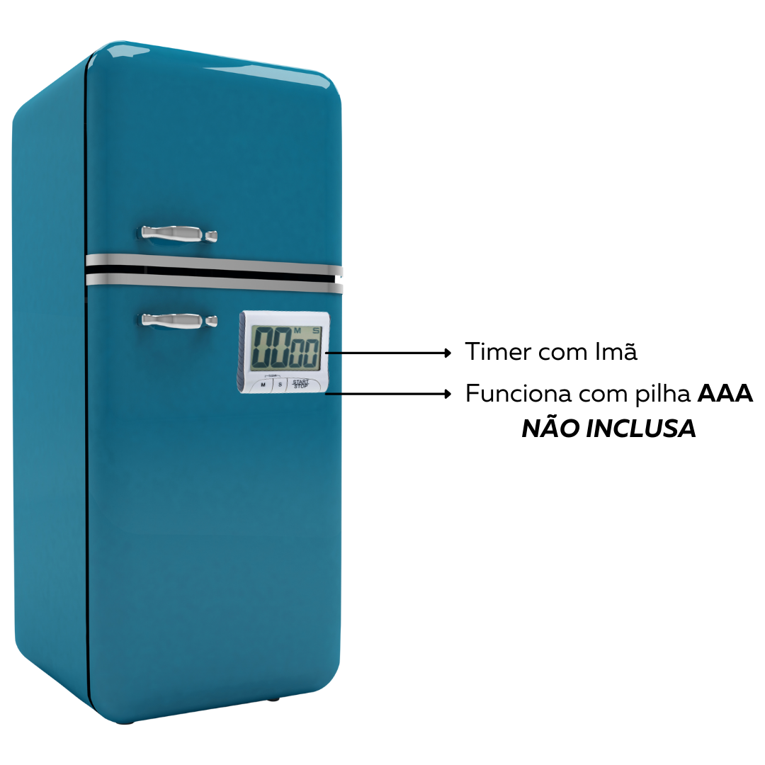 Timer Digital De Cozinha Com Imã Weck