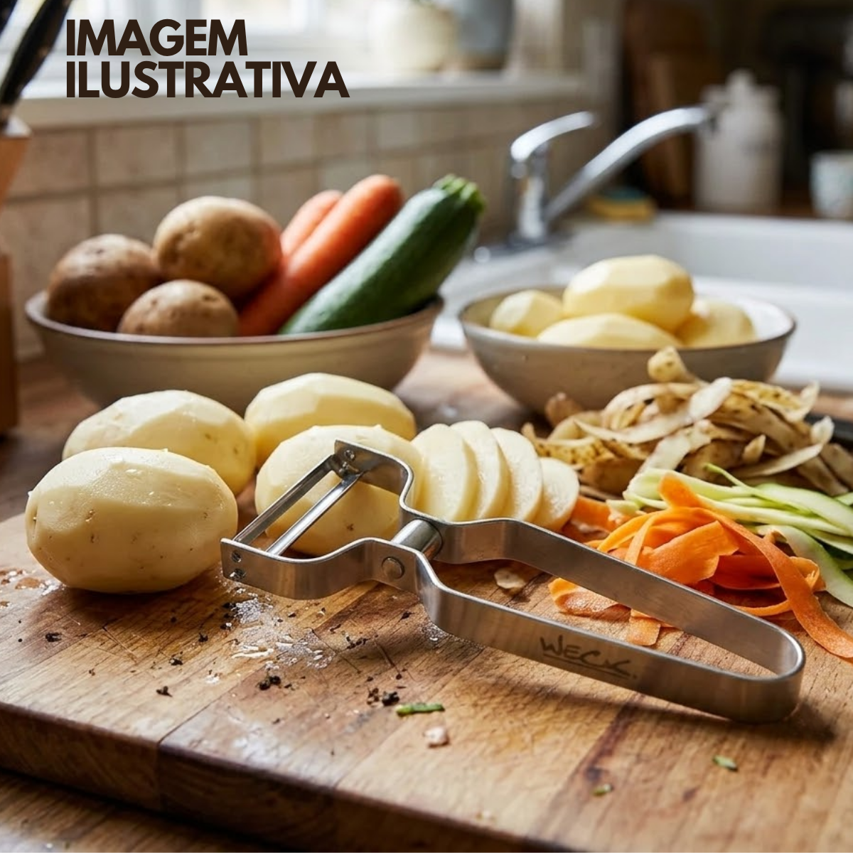 Descascador de Legumes em Aço Inox