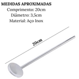 Colher Canudo P/ Drinks e Coquetéis em Inox Weck