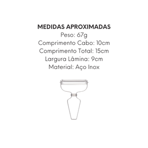 Descascador de Legumes em Aço Inox - A Gourmet