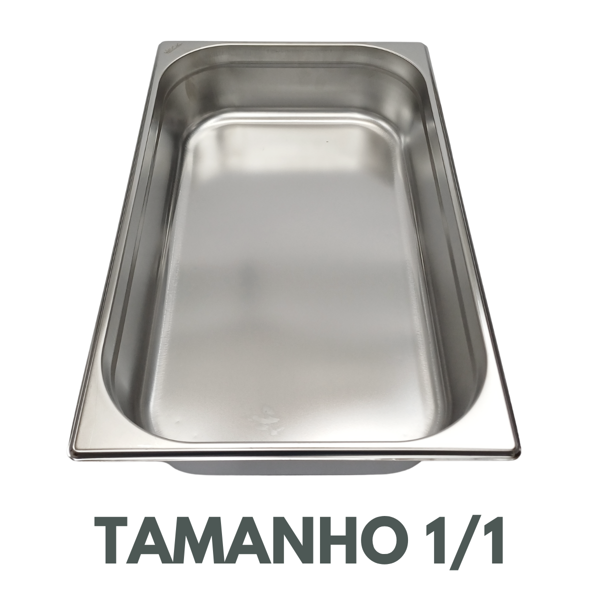 Cuba GN 1/1 100mm Aço Inox S/Alça