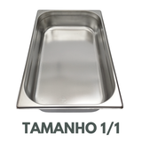 Cuba GN 1/1 100mm Aço Inox S/Alça